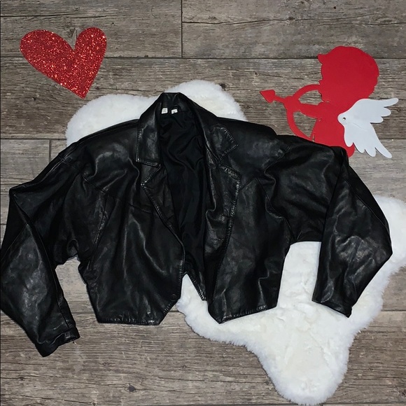 Vintage Jackets & Blazers - 🖤Vintage 80s/90s Leather jacket🖤